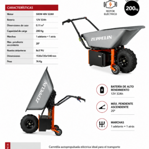 Minidumper Eléctrico 200kg