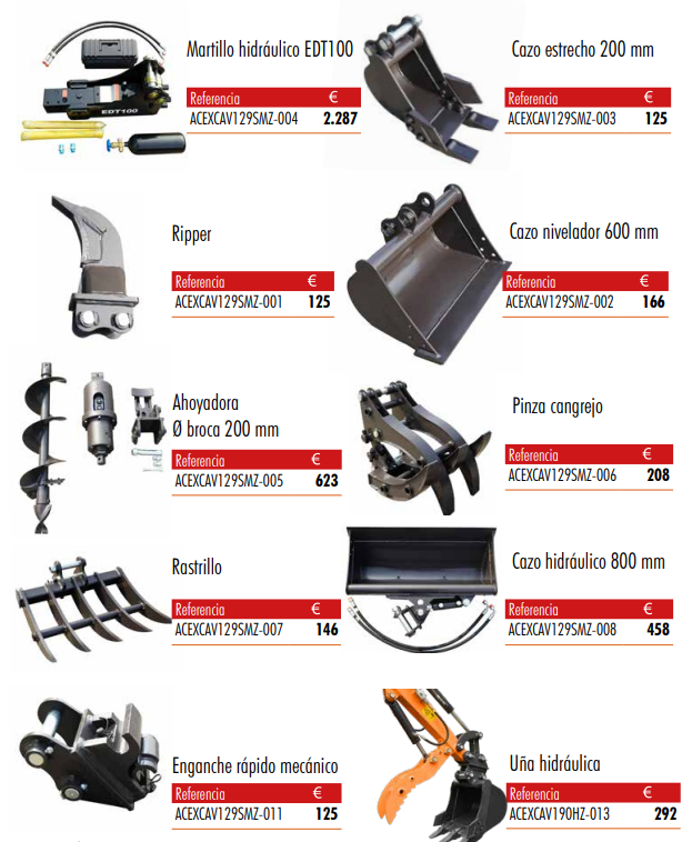 Comprar maquinaria agrícola en tienda online Miniexcavadora Hidráulica Autopropulsada 20HP - Imagen 2