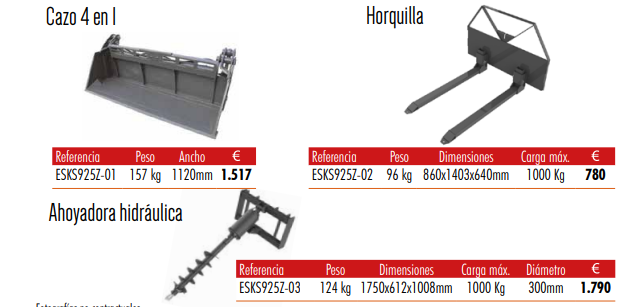 Comprar maquinaria agrícola en tienda online Minicargadora Rhinoceros 16HP - Imagen 2