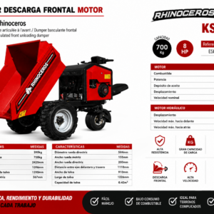 Dumper Descarga Frontal Rhinoceros KS750