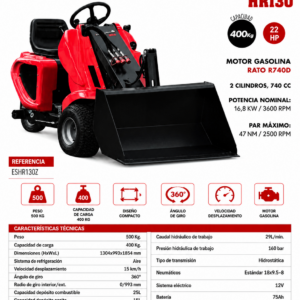 Minicargadora de Ruedas 22HP Rhinoceros HR130